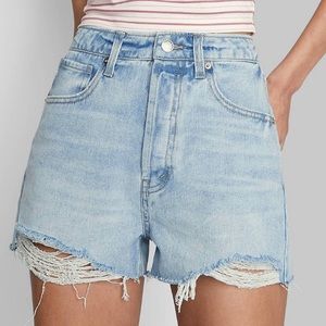 High waisted Jean shorts